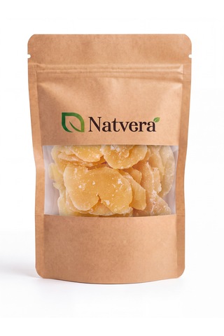 Natvera Zencefil Kurusu 500 G Dilimlenmiş Kilitli Kraft Paket 500 G