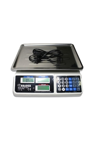 Brader Elektronik Terazi Market Manav Terazi 40 KG
