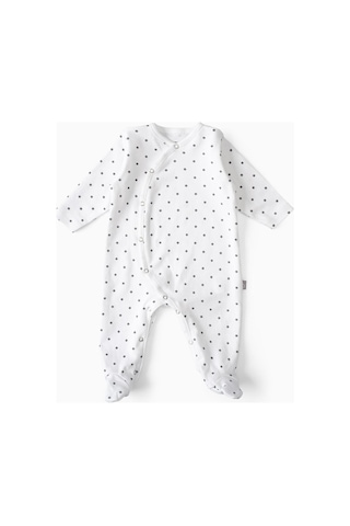 Boumini Bebek Patikli Tulum Gri Puantiyeli-gri Puantiye Gri
