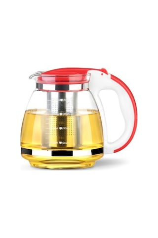 Ulzyvf Çiçek Desenli 1500ml Isıya Dayanıklı Çaydanlık, Filtreli, Paslanmaz Çelik Çok Renkli