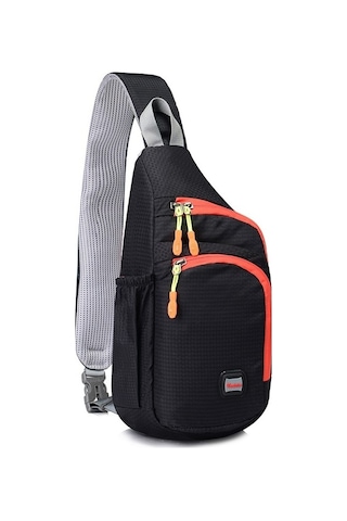 Outdoor Koşu Ve Doğa Yürüyüşleri İçin Ergonomik Göğüs Çantası, Hafif Ve Pratik Spor Aksesuarı Siyah