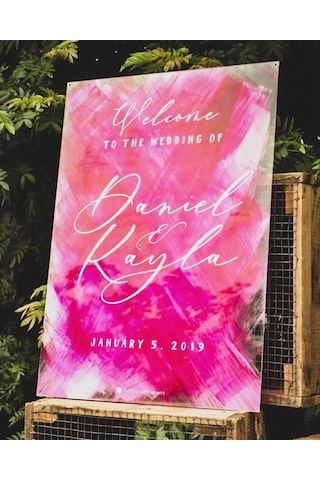 Hdrlazerdizayn Pleksi Düğün,Nişan Ve Doğum Günü Karşılama Panosu