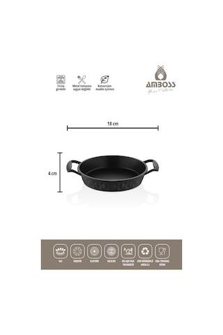 Amboss Kuvars Döküm Sahan Set