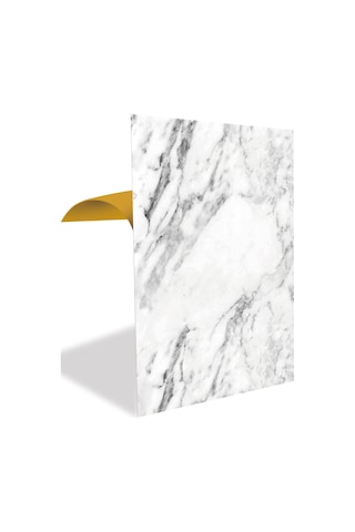 Tink Kendinden Yapışkanlı Beyaz Mermer Desenli Pvc Panel 41x62 Cm