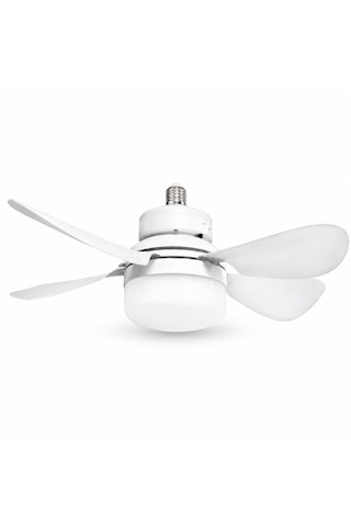 Kes473 Kumandalı Tavan Vantilatörü 3 Renk Fanlı Led E27 Duy 6 Kanatlı 52cm
