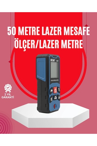 Mey Najmaddin 50 Metre Lazer Ölçüm Cihazı Alan Ve Mesafe Hesaplama Najmaddin 0 - 300 MM
