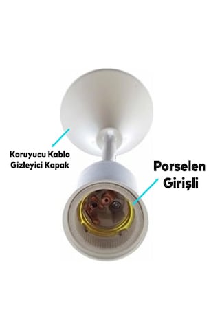 Isıtıcı Lamba Şefffaf Renk 250 Watt + E27 Seramik Duy+2m Fişli Kablo Kullanıma Hazır Set