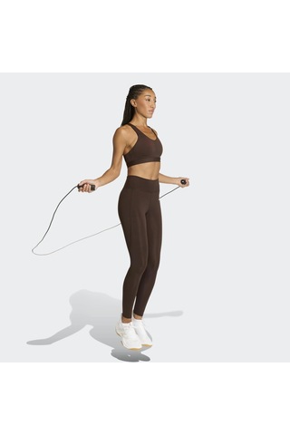 Adidas Optime Essentials Kadın Kahverengi Tayt Jz0824