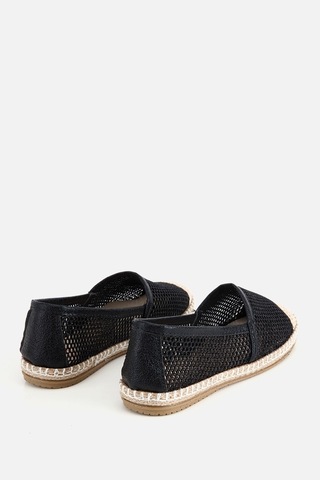 Yaya By Hotiç Kadın Siyah Simli Fileli Espadril