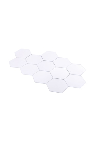Tenfowee 12 Adet Gümüş Renkli Akrilik Hexagon Yansıtır Duvar Sticker - Yeni Ve Kaliteli Malzeme İle Diğer