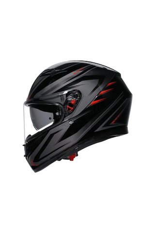 Agv K3 Syth Black Red Kapalı Kask Çok Renkli