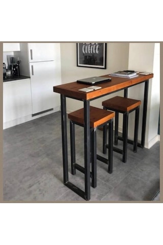 Umutpark Umutpark Metal Ahşap Mutfak Masası Ve Taburesi. Umutpark Umutpark Metal Ahşap Mutfak Masası Ve Taburesi.