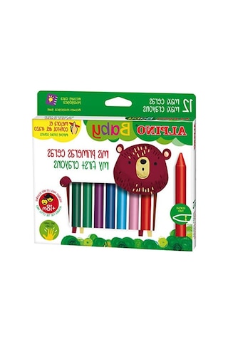 12'li Paket Mum Boya Kalemi - Çocuklar İçin 124-Pembe