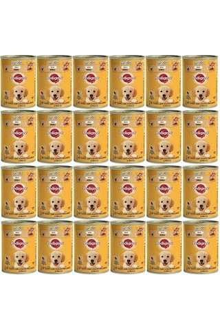 Pedigree Tavuklu Yavru Konserve Köpek Yaş Mama 400 G X24
