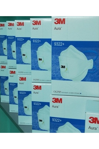 3M 9322+ Aura 5 Adet Ventilli Ffp2 Koruyucu Solunum Maskesi