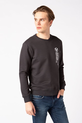 Vigoss Erkek Baskılı Sweatshırt 62132-30048 Koyu Antrasit