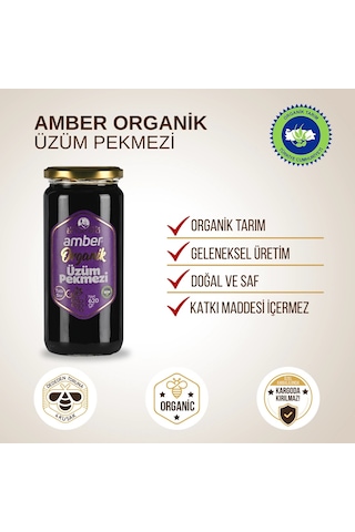 Amber Organik Üzüm Pekmezi 620 Gr