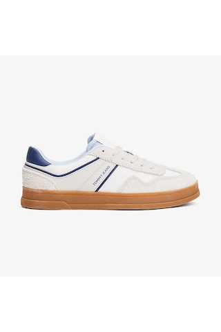Tommy Hilfiger The Greenwich Mix Media Kadın Gri Sneaker En0en02730 Gri