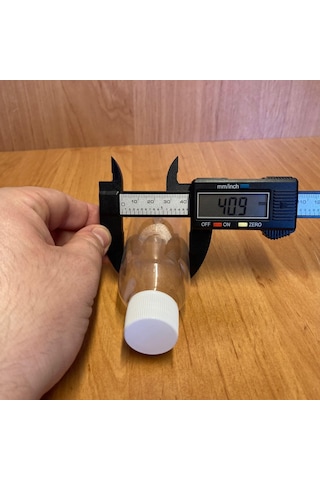 100 Cc Plastik Sert Şişe - Beyaz Kapaklı- 100ml Şeffaf Plastik
