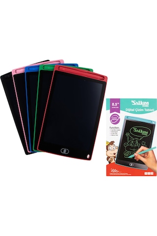 Tablet Lcd 8.5 Inç Dijital Kalemli Çizim Yazı Tahtası Grafik Not Yazma Eğitim Tableti Çok Renkli