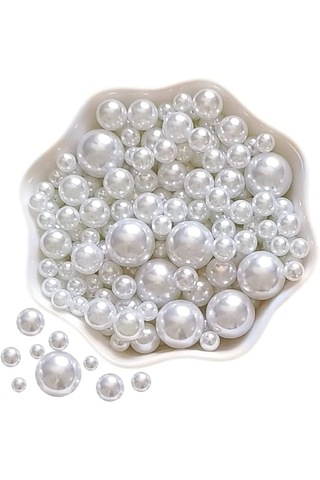 8 Mm Beyaz Renk Deliksiz Inci 30 Gr 80-85 Adet 8 Mm Beyaz Renk Deliksiz Inci 30 Gr 80-85 Adet