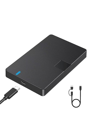 Cr11 Type-c 3.1'den Type-c 3.1 Ve Usb 3.0'a 2.5 Hdd/ssd Harici Disk Kutusu Usb 3.0/3.1, Tak-çalıştır, 6tb Destekli, Aletsiz Kurulum, Led Göstergeli, Windows Ve Mac Uyumlu 1