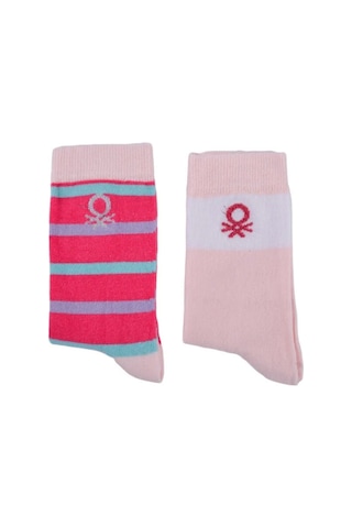 Unıted Colors Of Benetton Erkek Çocuk 2'li Soket Çorap Bnt-g24085 Pembe