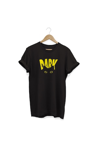 Dark Baskılı Siyah T-shirt Siyah Dark Baskılı Siyah T-shirt Siyah