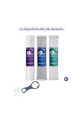 Açık Kasa Su Arıtma Ve İhlas Aura Cebilion 3'lü Filtre Seti