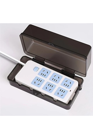 Fastbuy Yüksek Kalite Şeffaf Beyaz Elektrik Kutusu - 6 Priz Deliği - Dış Mekan Uygun