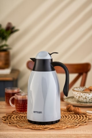 Emsan Sırça Termos 1.3 L Gri