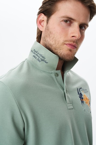AR-MA Arma Erkek Regular Fit Baskılı % 100 Pamuk Pike Polo Yaka Tişört Y29374356202 Yeşil-y2 Yeşil