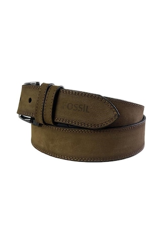 Fossil Taba Renk Desenli Hakiki Deri Spor Erkek Kemeri 4cm-130cm Taba