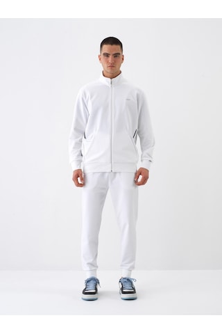 Xint Beyaz Pamuk Dokulu Regular Fit Sweat Mont 350194