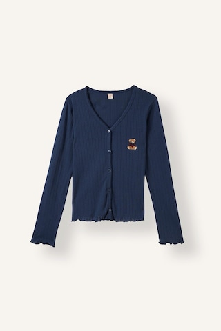 Defacto Regular Fit Uzun Kollu Hırka Üst Geniş Paça Alt Pijama Takımı H4375ax26aunv241 Lacivert-nv241