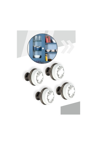 Centr Mebel'noj Furnitury Mobilya Düğme Kolu Gümüş 4 Adet 293207290 Bej