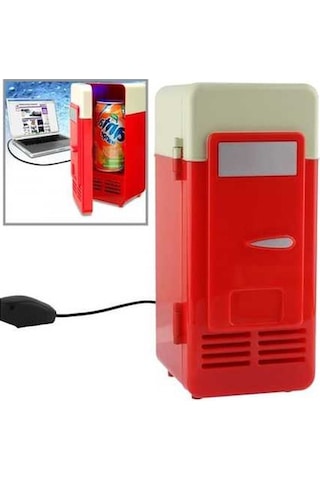 Wondernest Mini Usb Pc Buzdolabı İçecek Soğutucu / Isıtıcı Kırmızı