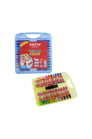 Fatih Plastik Çantalı Pastel Boya 24 Renk King Size