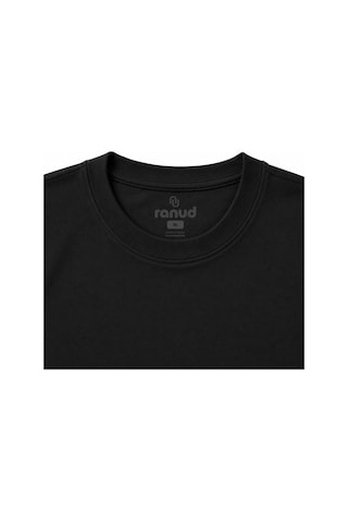 Ranud Erkek Oversize Fit Tişört,%100 Pamuk, Yumuşak Fırçalı Kumaş, Oeko-tex Sertifikalı Siyah