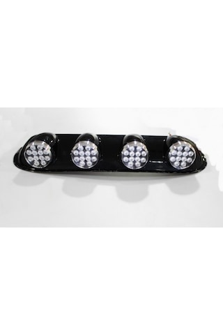 Off Road Tavan Sis Lambası Seti Yuvarlak 4lü Ledli Siyah