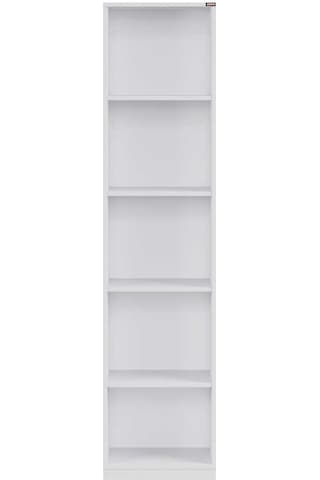Modern 5 Raflı Kitaplık - Beyaz 43x182x26 Cm Beyaz
