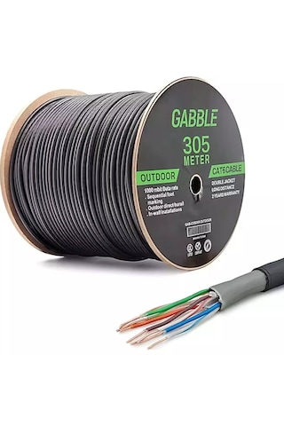 Gabble Cat6 Dış Ortam Kablo 305mt 23awg 0.57mm