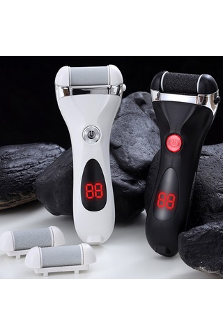 Moveevo Elektrikli Ayak Nasır Sökücü Ölü Deri Nasır Sökücü Şarj Edilebilir Ayak Öğütücü Lcd Dijital Ekranlı Otomatik Pedikür