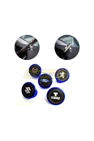 Mavi Mıknatıslı Metal Telefon Tutucu 001