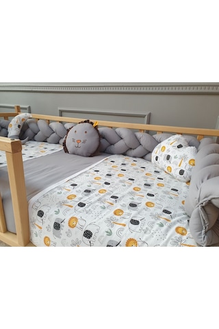 Montessori Beşik Uyku Seti - Örgü Kenar Koruma