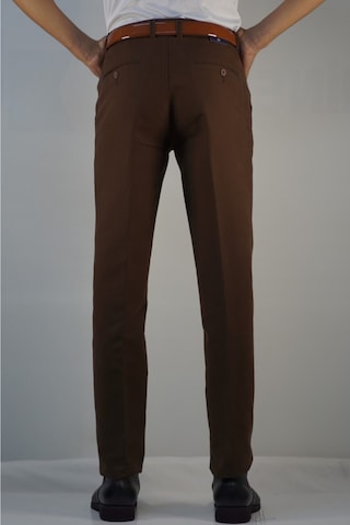 Erkek Kahve Battal Nıkrasız Gabardın Pamuk Pantolon Kahve