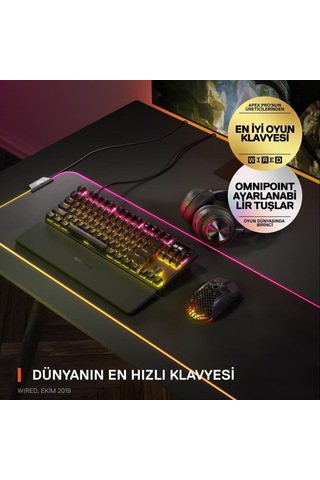 Steelseries Apex Pro Tkl Rgb İngilizce Kablolu Mekanik Oyuncu Klavyesi -