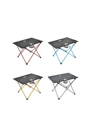 Novahub 8249 Açık Ultra Hafif Alüminyum Katlanır Masa Küçük Taşınabilir Piknik Masası Orange Turuncu Turuncu