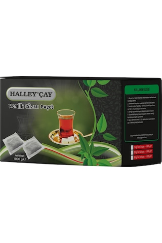 Halley Çay Demlik Süzen Siyah Poşet Çay 1 KG