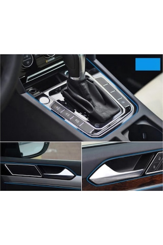 Mavi Trim Fitil Araç Içi Torpido Fitil Yeni Nesil Nikelaj Ip Şerit 5M